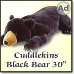 Wild Republic Cuddlekins Black Bear 30 inch