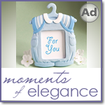 Cute baby themed Photo Frame Favors - Boy / Blue
