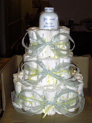 baby shower diaper cake